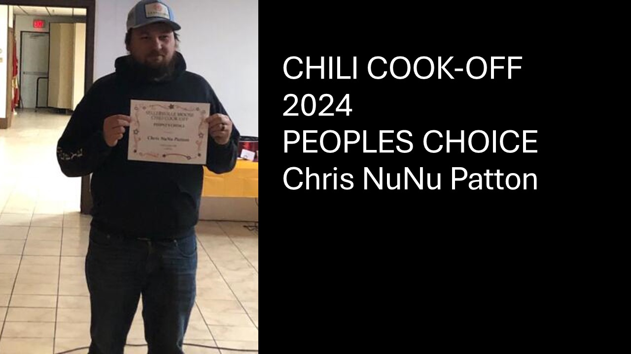 Chili CookOff Winners Sellersville Moose Lodge 1539