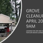 Grove Cleanup April 20th