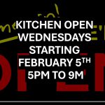 Kitchen Now Open Wednesdays