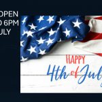 4TH OF JULY HOURS 11AM TO 6PM