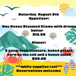 Saturday  – Kitchen Specials
