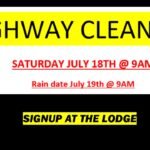 HIGHWAY CLEANUP SATURDAY JULY 18TH